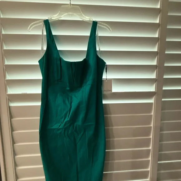 Calvin Klein NWT Elegant Green Sleeveless Dress Size:4 Calvin Klein NWT Elegant Green Sleeveless Dress Size:4